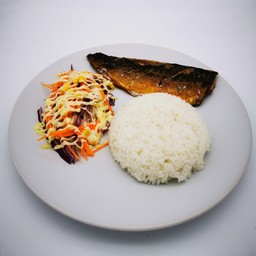 ข้าวหน้าปลาซาบะย่าง หอม กลมกล่อม