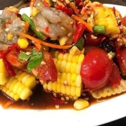 ตำข้าวโพดกุ้งสุก