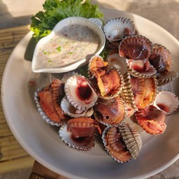 หอยแครงลวก