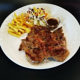 สเต็กสันคอหมู Pork Neck Steak