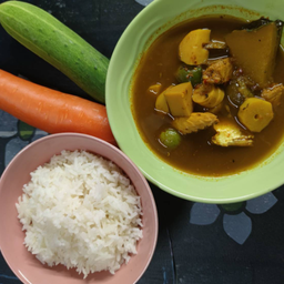 ข้าว+แกงไตปลา