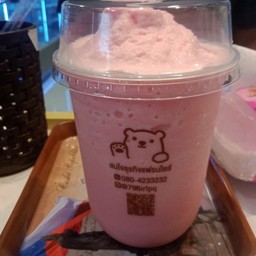 นมหมีปั่นชมพู