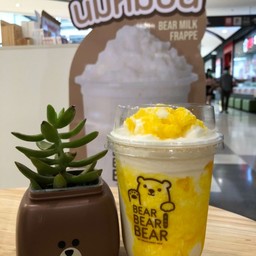 นมหมีปั่น + มะม่วง