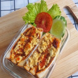 แซนวิชเกาหลีไส้ทะลักก