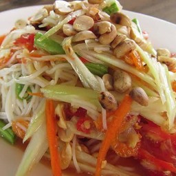 ส้มตำซั่วไทย (ขนมจีน+มะละกอ)