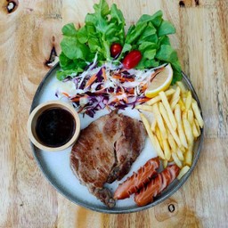 สเต็กหมูสันคอ