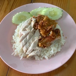 ข้าวมันไก่+ไก่ทอดพิเศษ