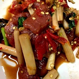 ตำไหลบัวเนื้อสด