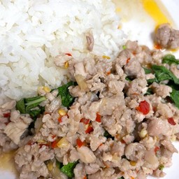 ข้าวกะเพราหมูสับ