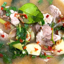 ต้มแซ่บกระดูกอ่อน (กับข้าว)