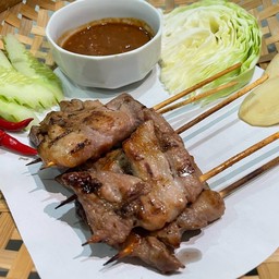 เซ็ทหมูปลาร้า 5ไม้ (ไม่มีข้าวเหนียว)