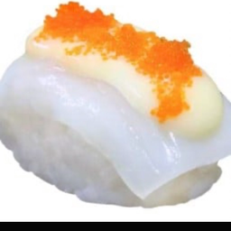 ซูชิหมึกราดสลัด