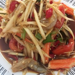 ตำมั่ว กุ้งสด