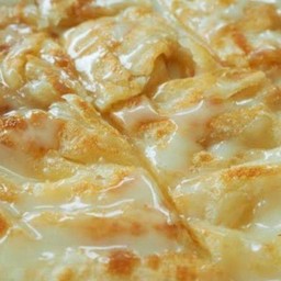 โรตี กลมนุ่ม ไส้ข้าวโพด ชีส