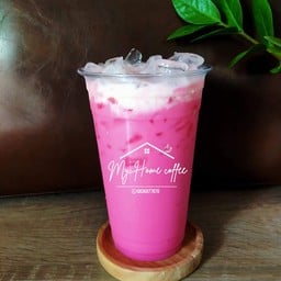 นมเย็น (ชมพู) (Iced pink milk)