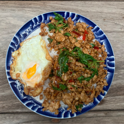 กะเพราหมู ตาฟลุ๊ค