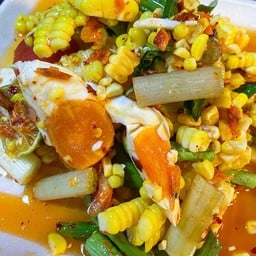 ตำไทยข้าวโพดไข่เค็ม