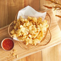 เห็ดนางฟ้าทอด