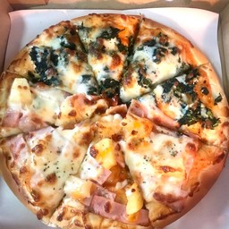 พิซซ่า 1 ถาด 2 หน้า L ขนาด 8 ชิ้น