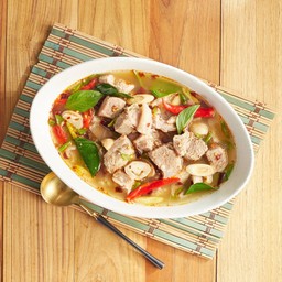 ต้มแซ่บซี่โครงหมูแก้ว