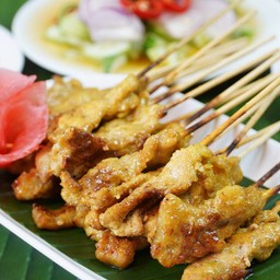 หมูสะเต๊ะชุด 30 ไม้