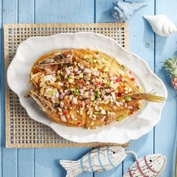 ปลากระพงทอดลุยสวน (ตัว)