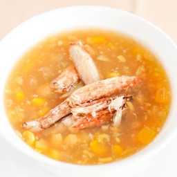 Sweet corn crab meat soup