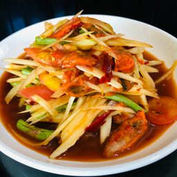 Papaya Salad with Pickled Mussels
