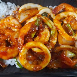 Stir Fried Chili Paste With Seafood Shrimp Or Squid