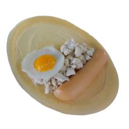 ไข่ - ใส้กรอก - ไก่สับ