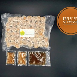 [อร่อยซ่ากับโค้ก] ขนมจีบไก่ผสมกุ้ง 50ลูก (แช่แข็ง) +  โค้ก ออริจินัล (กระป๋อง) 