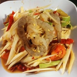 ตำปลาร้ากุ้งสด