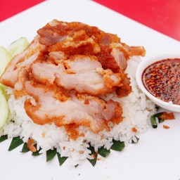 ข้าวหมูทอด
