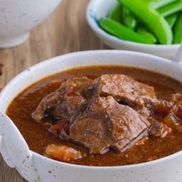 เนื้อน่องลายอบจานกลาง (ไม่มีมันบด)