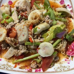 ยำหมูยอน้ำปลาร้า