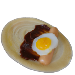 ไข่ + พริกเผา + ใส้กรอก