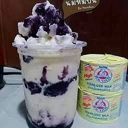 บลูเบอรี่นมสดปั่น