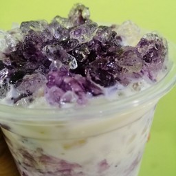 บลูเบอรี่นมสดเย็น