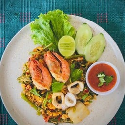 สุกี้แห้ง - กวางตุ้ง ( เนื้อสัตว์เลือกได้ )