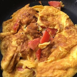 ไข่เจียว มะเขือเทศ