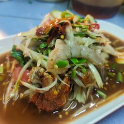 ตำหอยดองกุ้งสด