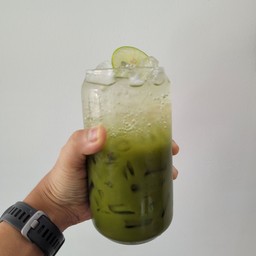 มัชชะน้ำผึ้งมะนาวโซดา