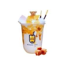 นมหมีปั่นคาราเมล