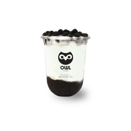 Choco owl caramel boba นมสดคาราเมลช๊อคโก้ไข่มุก