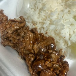 ข้าวราดทอดกระเทียม