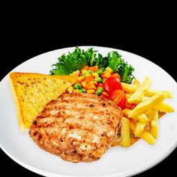 สเต็กหมูบด