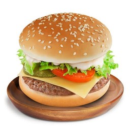 เบอร์เกอร์กุ้ง+ชีส