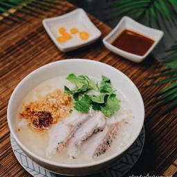 ข้าวต้มปลากระพงขาว