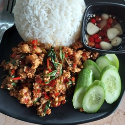 ข้าวกะเพราหมูสับ