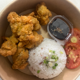 ข้าวหน้าไก่คาราเกะ ซอสญี่ปุ่น